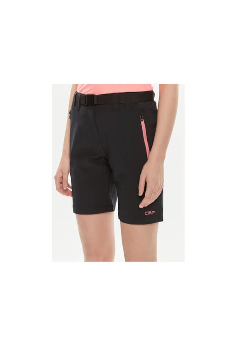 Pantaloni scurti dama,  303443054, Poliester, Negru