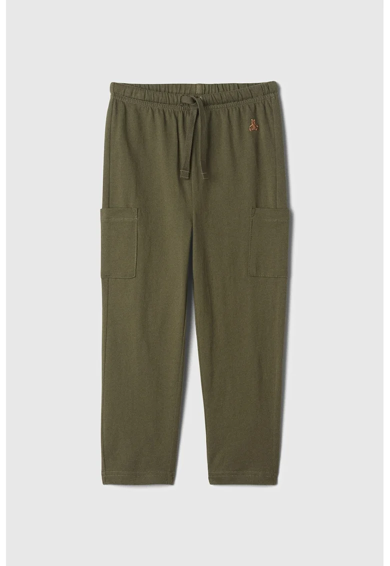 Pantaloni de trening cargo din bumbac, Kaki