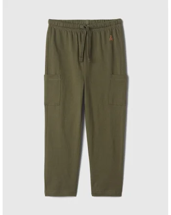Pantaloni de trening cargo din bumbac, Kaki