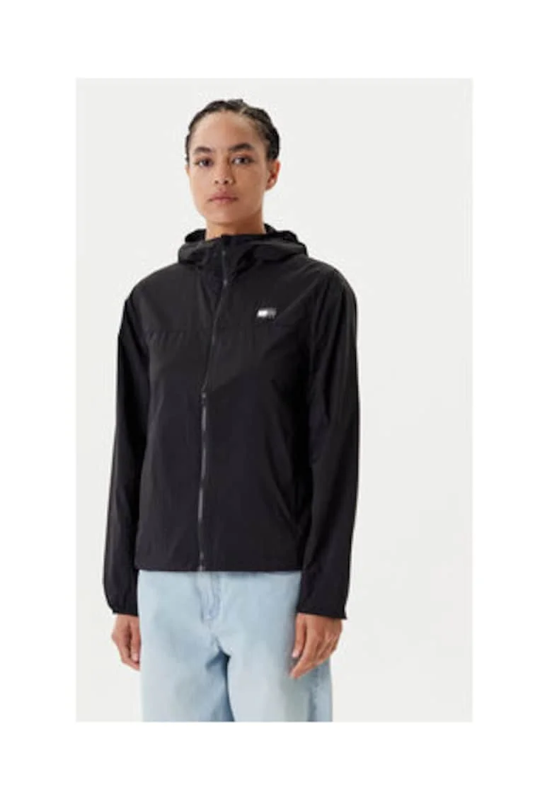 Jacheta de vant  Negru, 100% nailon reciclat, Negru