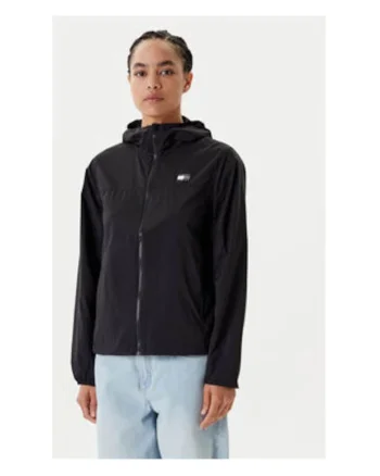 Jacheta de vant  Negru, 100% nailon reciclat, Negru