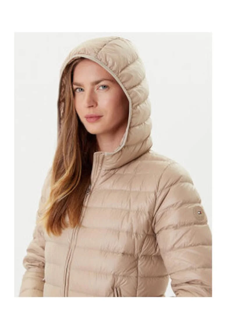 Geaca puf  Bej, 100% nailon reciclat, Bej
