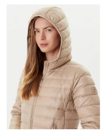 Geaca puf  Bej, 100% nailon reciclat, Bej