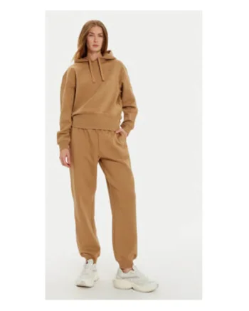 Pantaloni de trening Femei,  Bej, 70% bumbac, 30% poliester reciclat, Bej