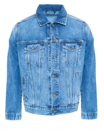 Jacheta din denim Charlie 445, Albastru deschis