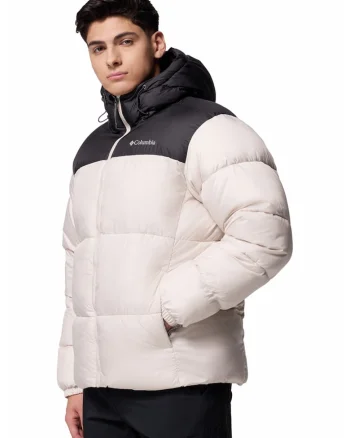 Geaca bufanta cu aspect matlasat Puffect II, Negru stins/Bej deschis