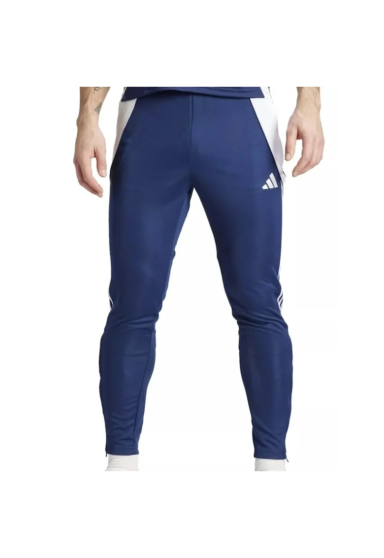 Pantaloni  Tiro 24 Slim Training barbati, Bleumarin