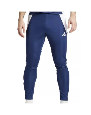 Pantaloni  Tiro 24 Slim Training barbati, Bleumarin
