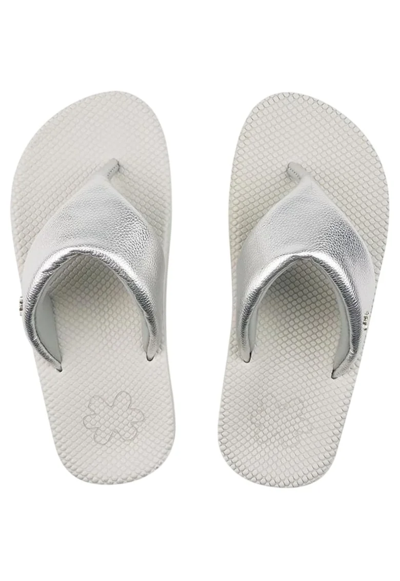 Flip-flop-uri de dama Comfy Paddy, metalice, usoare, Grau