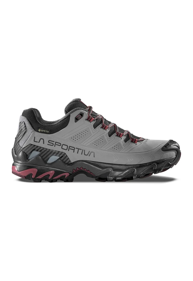 Pantofi impermeabili pentru drumetii Ultra Raptor II, Gri deschis/Rosu inchis