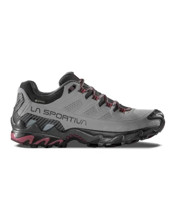 Pantofi impermeabili pentru drumetii Ultra Raptor II, Gri deschis/Rosu inchis