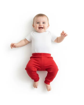 Pantaloni de trening pentru copii  din bumbac, Rosu