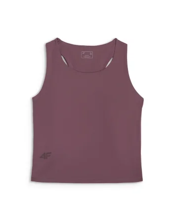 Maiou Sport Femei,  Material Sintetic Flexibil, Slim Fit, Multi Active, Maro, Maro