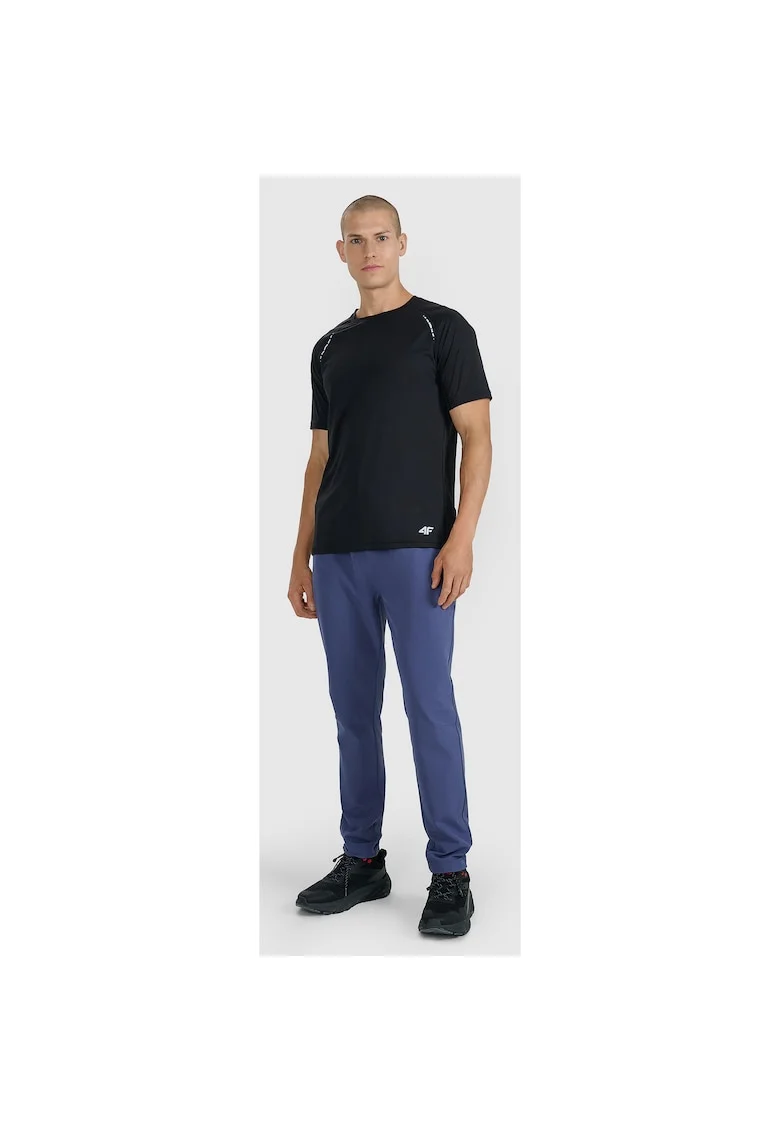 Pantaloni Barbati  Running, 4F, Elementele Reflectorizante, Imprimatie Bionic Finish Eco, Denim