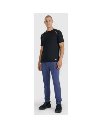 Pantaloni Barbati  Running, 4F, Elementele Reflectorizante, Imprimatie Bionic Finish Eco, Denim