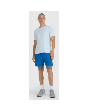 Sort Alergare Barbati Running,  Material Usor si Flexibil, Confortabil si Reflectorizant, Buzunare Utilitare, 78645, Bleumarin inchis