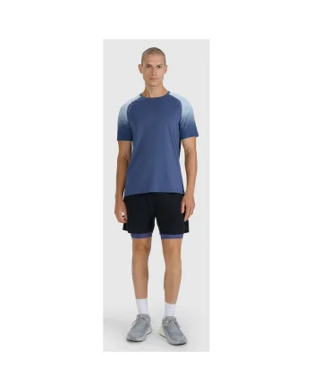 Sort Alergare Barbati Running,  Material Usor si Flexibil, Confortabil si Reflectorizant, Buzunare Utilitare, 53794, Negru