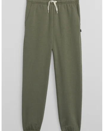 Pantaloni de trening din bumbac cu snur, Verde aquamarin