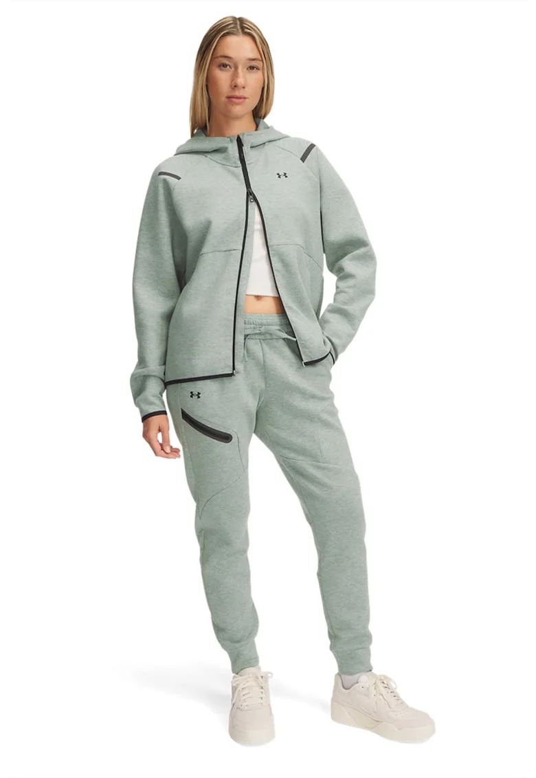 Pantaloni de trening cu talie inalta Unstoppable, Verde pal