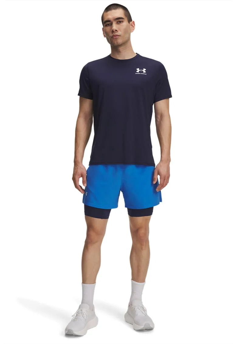 Pantaloni scurti cu aspect 2in1 pentru alergare Launch 5", Albastru royal