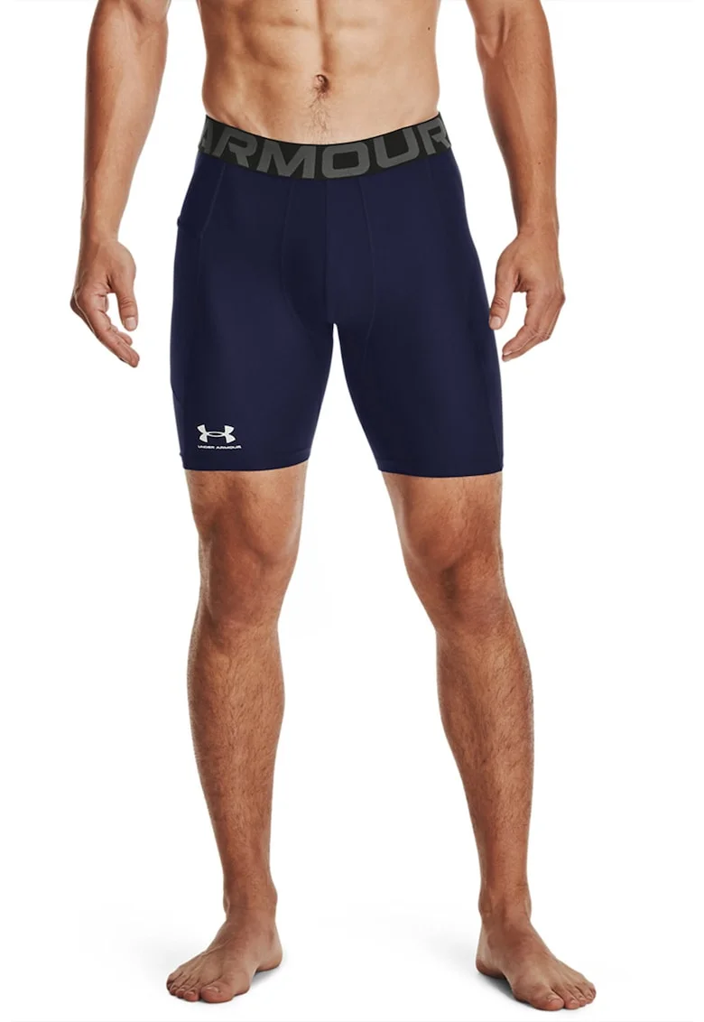 Colanti scurti de compresie pentru fitness HeatGear®, Negru/Albastru ultramarin