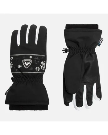 Manusi ski  JR JANE IMPR G, culoare negru, pentru copii, marime