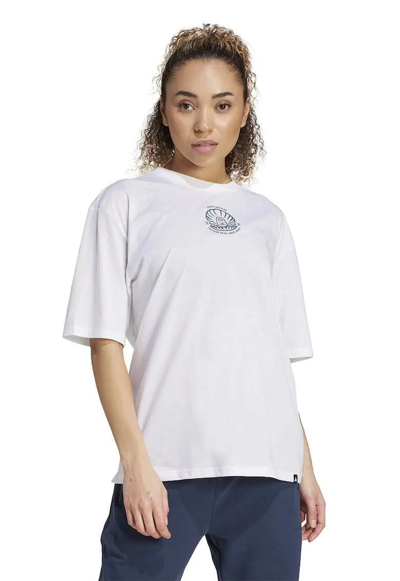 Tricou lejer pentru antrenament, Alb