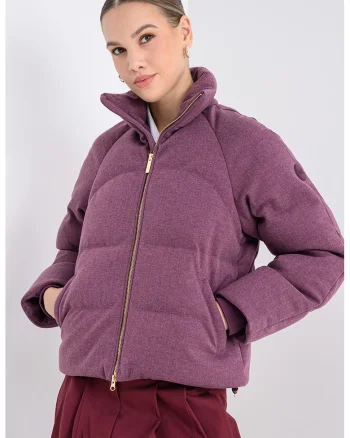 Geaca matlasata cu umplutura de puf, Violet