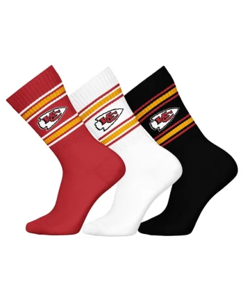 Set de sosete lungi unisex NFL - 3 perechi, Alb/Negru/Galben