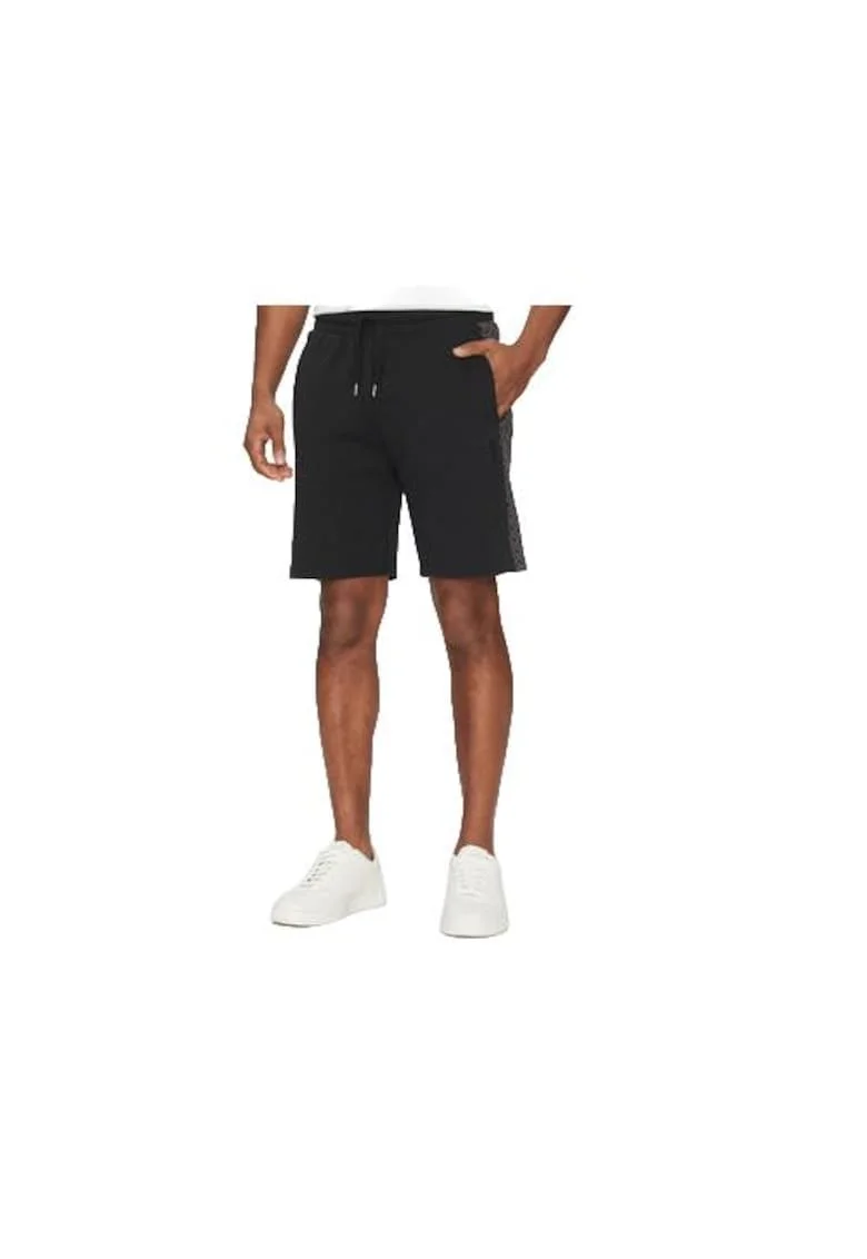 Pantaloni sport barbati,  bumbac/poliester/elastan, negru