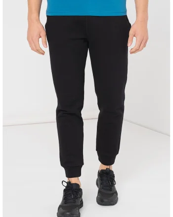 Pantaloni cu talie ajustabila, pentru antrenament, Negru stins