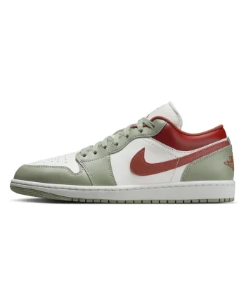 Pantofi sport  Air Jordan 1 Low, alb, piele, Alb