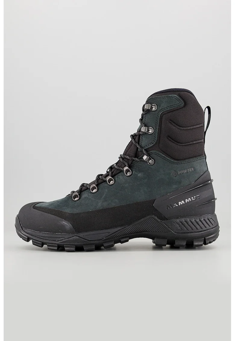 Ghete mid-cut din piele, pentru drumetii Blackfin GTX, Negru