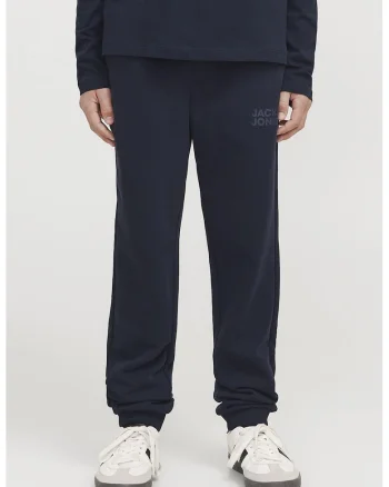 Pantaloni de trening cu snur de ajustare si detaliu logo Gordon, Bleumarin