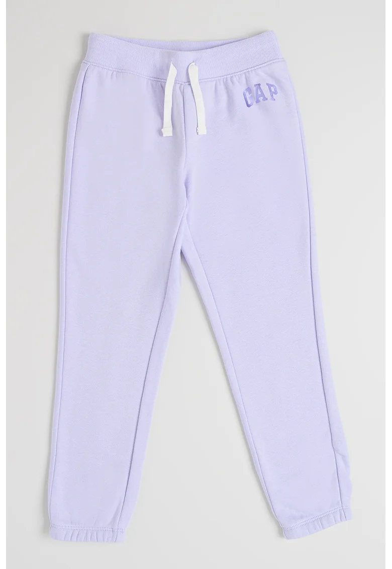 Pantaloni de trening din bumbac cu snur, Lila