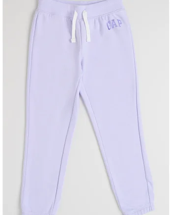 Pantaloni de trening din bumbac cu snur, Lila