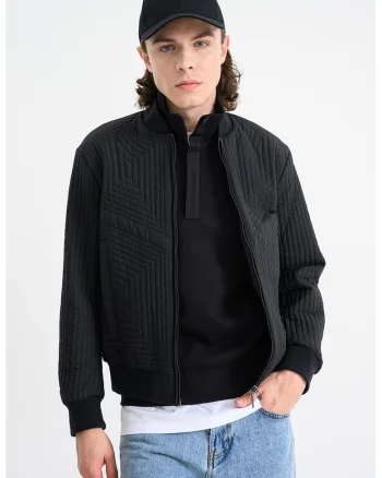Jacheta cu buzunare laterale, Negru