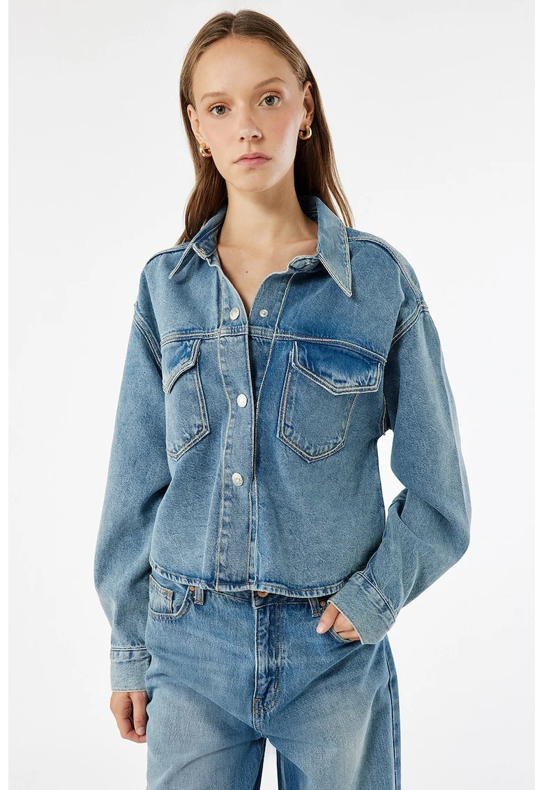 Jacheta regular fit din denim, Albastru