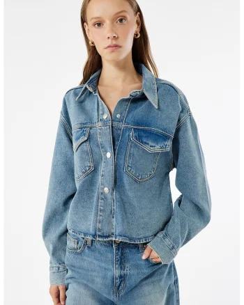 Jacheta regular fit din denim, Albastru