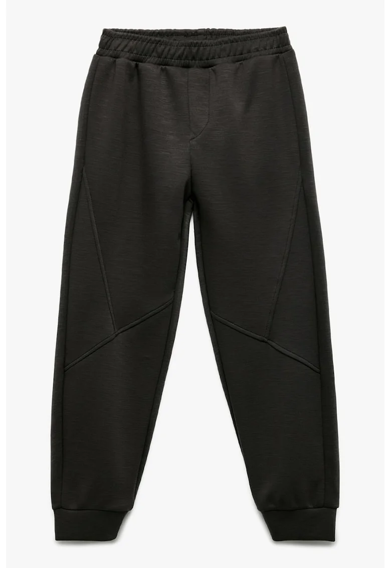 Pantaloni uni de trening cu banda elastica, Gri antracit