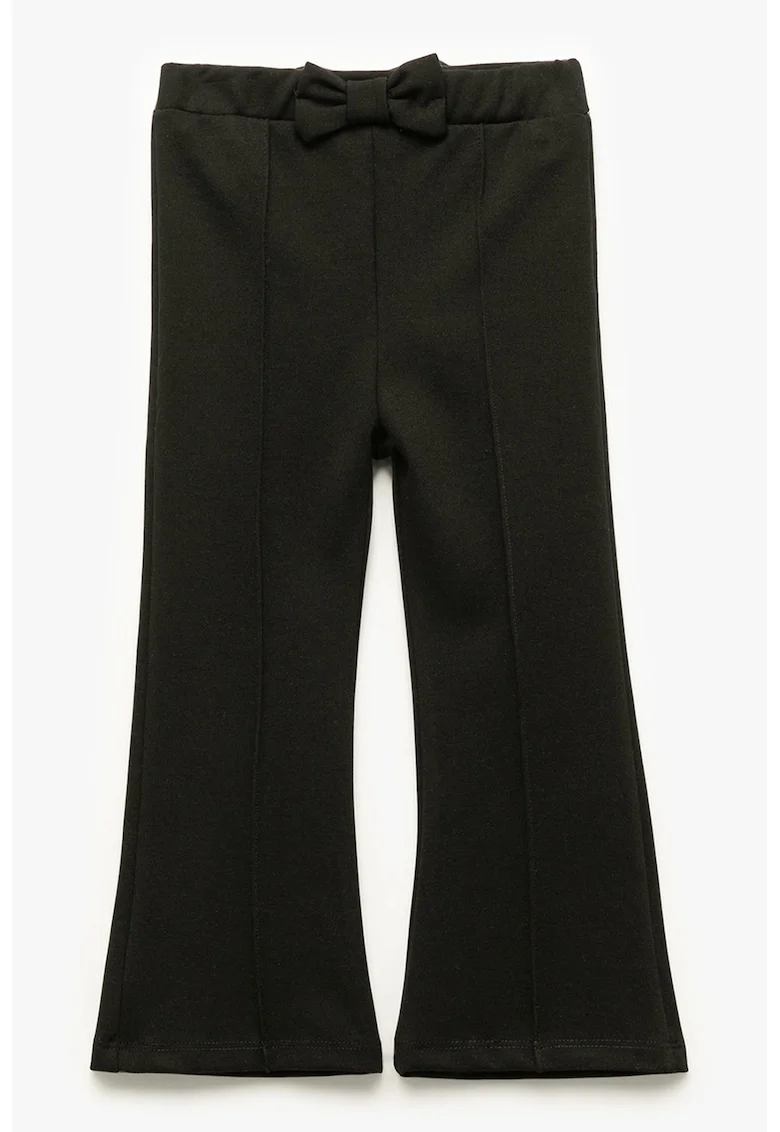 Pantaloni bootcut cu funda, Negru