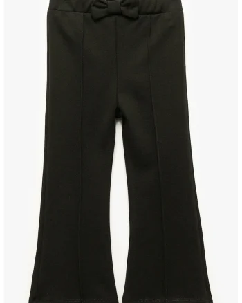 Pantaloni bootcut cu funda, Negru