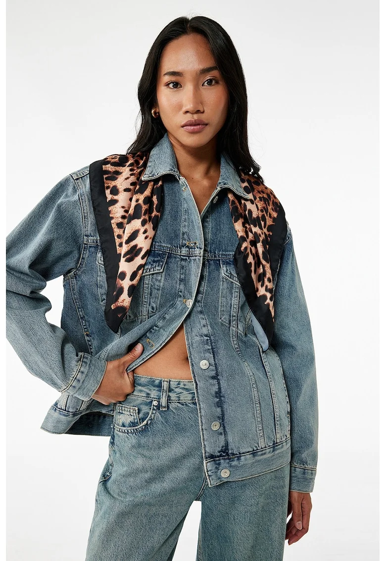 Jacheta regular fit din denim, Albastru deschis