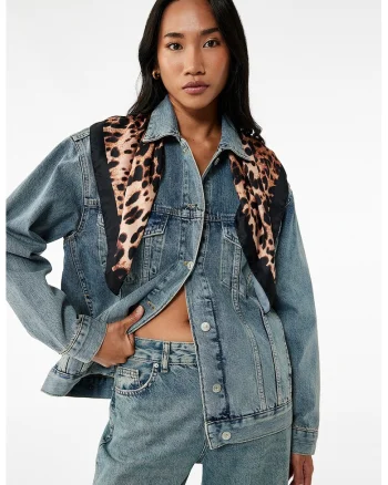 Jacheta regular fit din denim, Albastru deschis