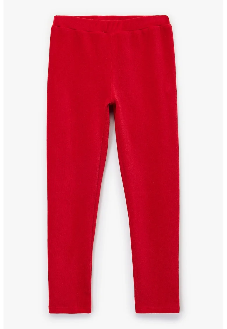 Colanti cu talie elastica, Rosu vermillion