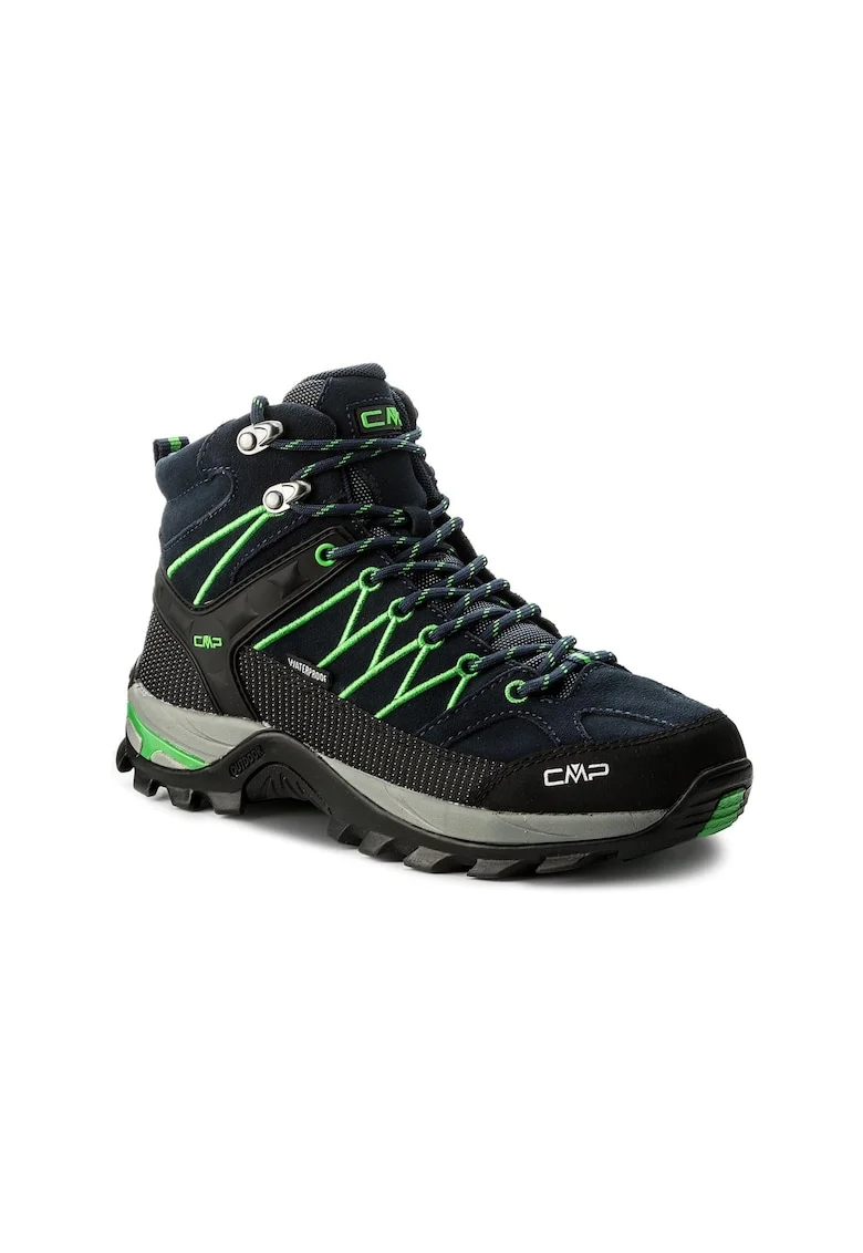 Ghete trekking barbati  Piele naturala/Piele intoarsa, Albastru