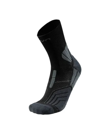 Sosete unisex cu prindere pentru trekking, Negru