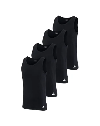 Set de top-uri slim fit - 4 perechi, Negru