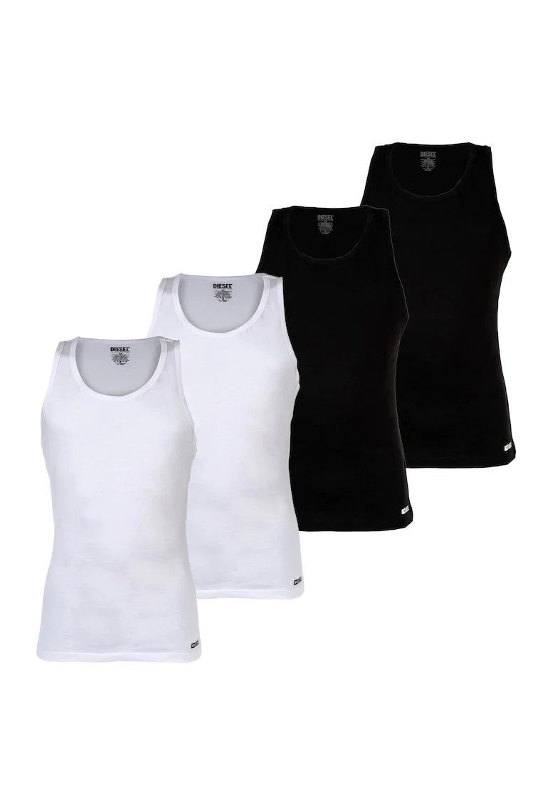 Set de top-uri Walty D-Box - 4 piese, Alb/Negru