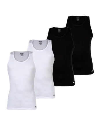 Set de top-uri Walty D-Box - 4 piese, Alb/Negru